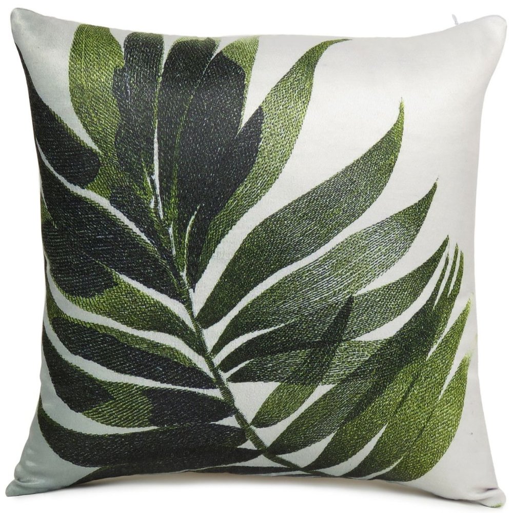 Home Decorative Tropical Leaf Digital Print Cushion Pillow Cover Pillow Case